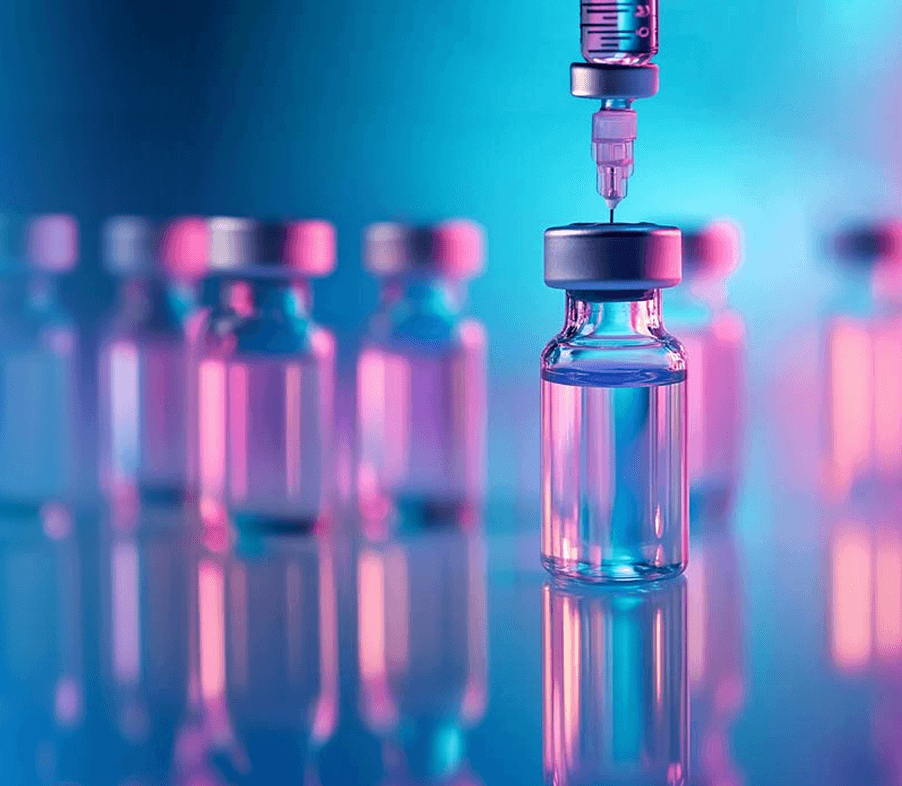 Photo of a syringe in a vial