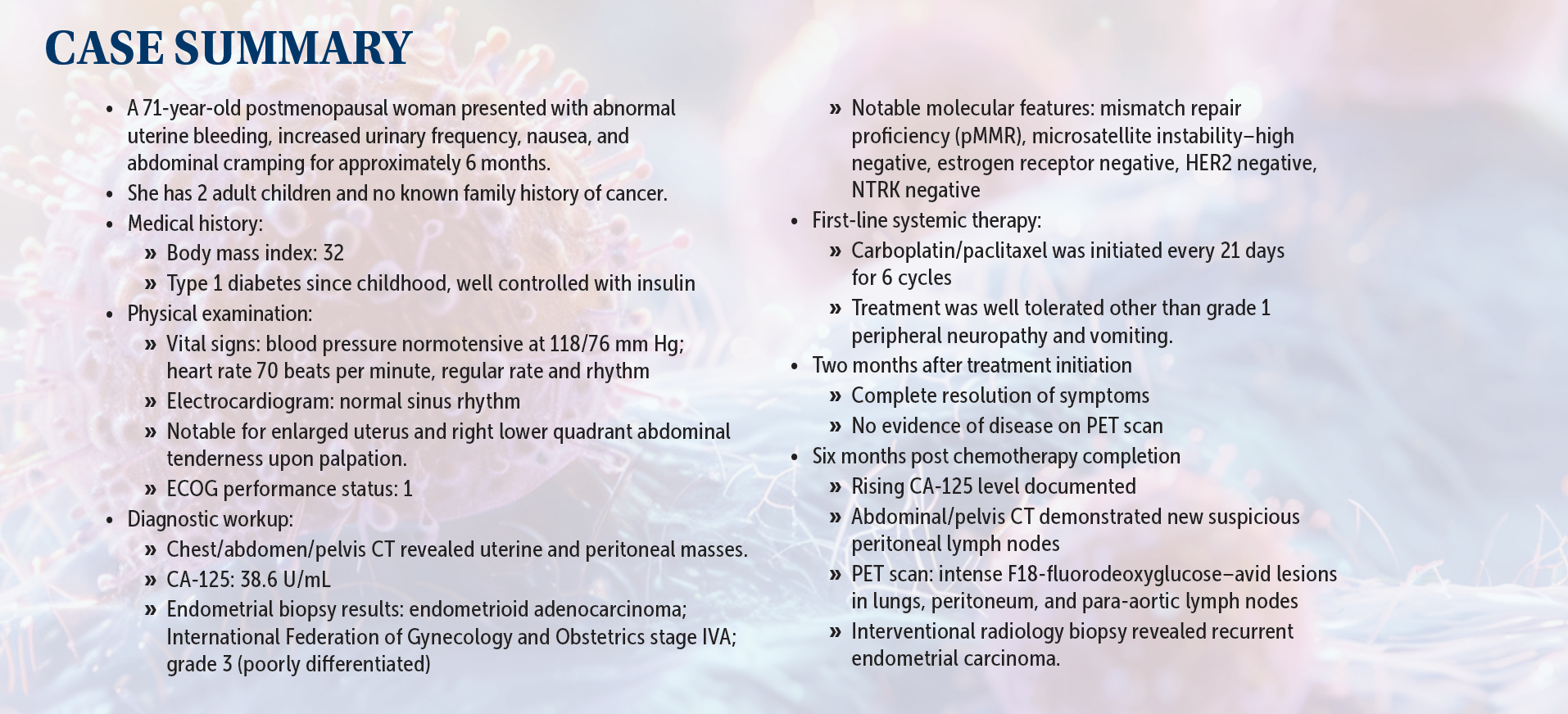 case summary-endometrial