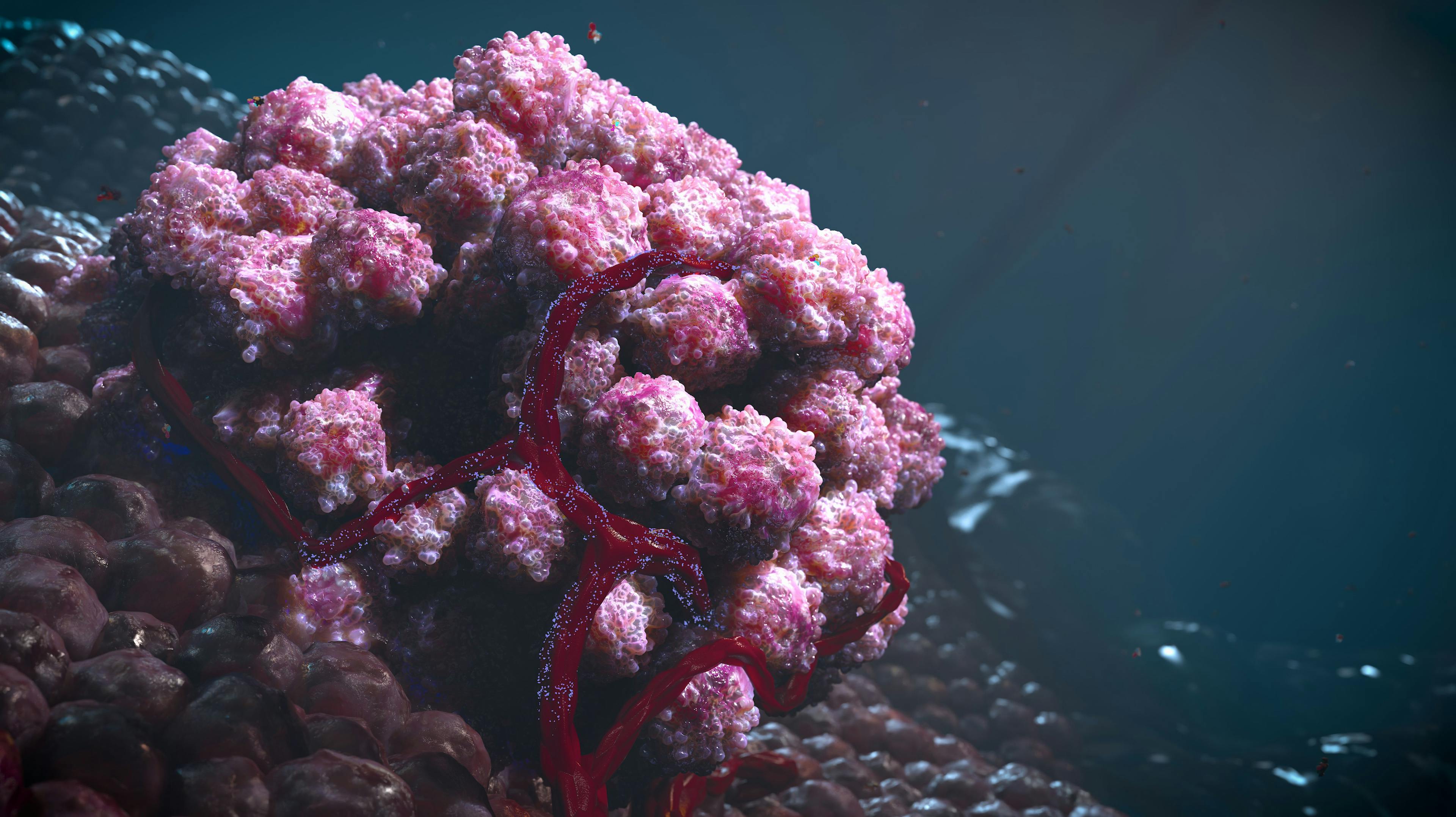 Small tumor cancer cells treatment cluster on the health tissue blood vessels: © Yuriy - stock.adobe.com